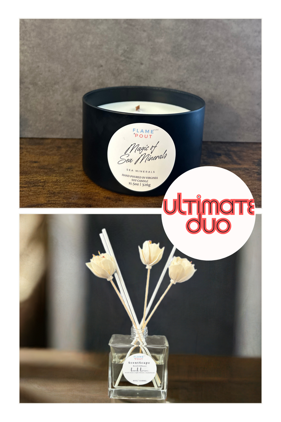 The Perfect Pairing Candle + Reed Diffuser Bundle – Ultimate Home Fragrance Duo