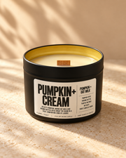 Pumpkin + Cream | Pumpkin & Oat Milk Soy Candle | Flame + Pout