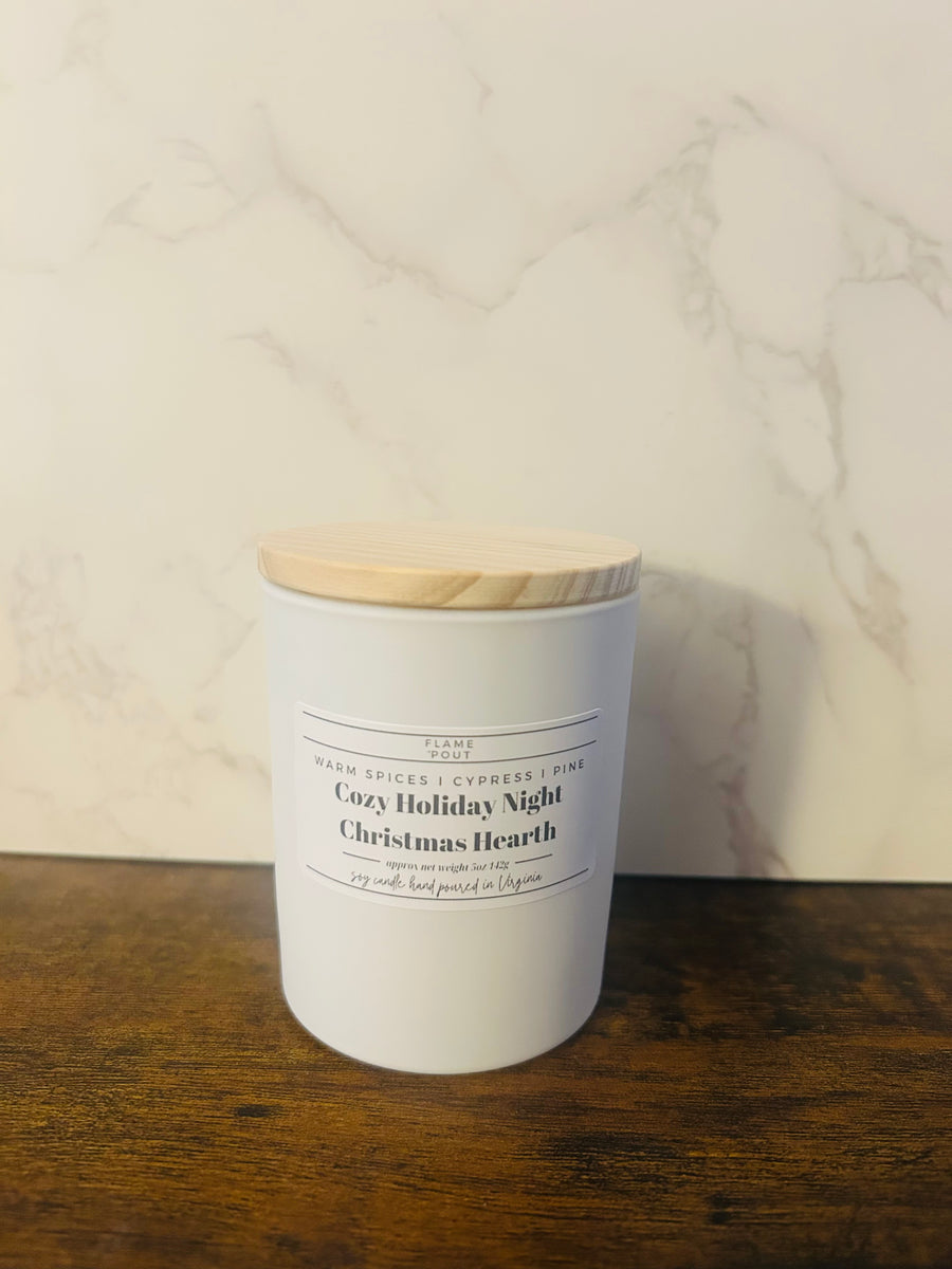 Cozy Holiday Night Christmas Hearth Candle | Spices, Cypress & Pine Scent