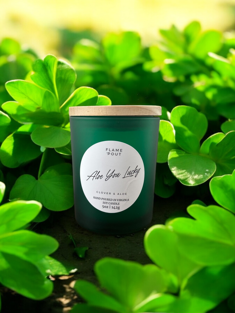 Aloe You Lucky Candle – Fresh Spring Citrus & Mint with a Touch of Luck 🍋🌱