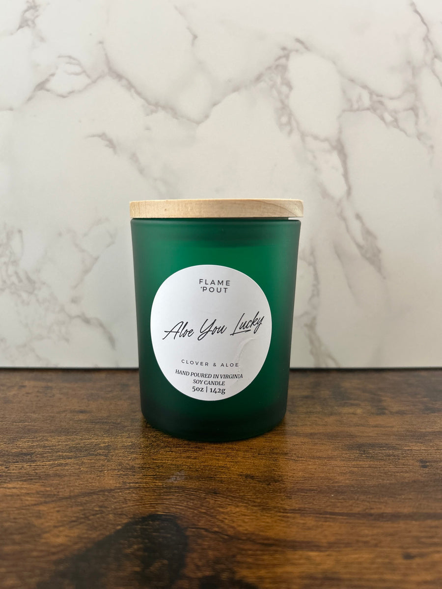Aloe You Lucky Candle – Fresh Spring Citrus & Mint with a Touch of Luck 🍋🌱