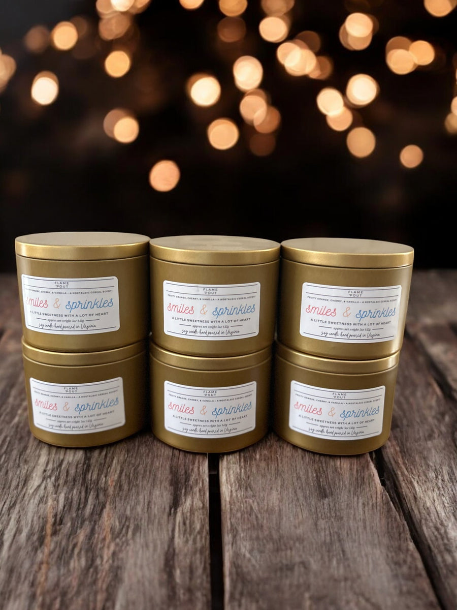 Fruit Loops Scented Candle – Nostalgic Cereal Scent for Childhood Cancer Awareness