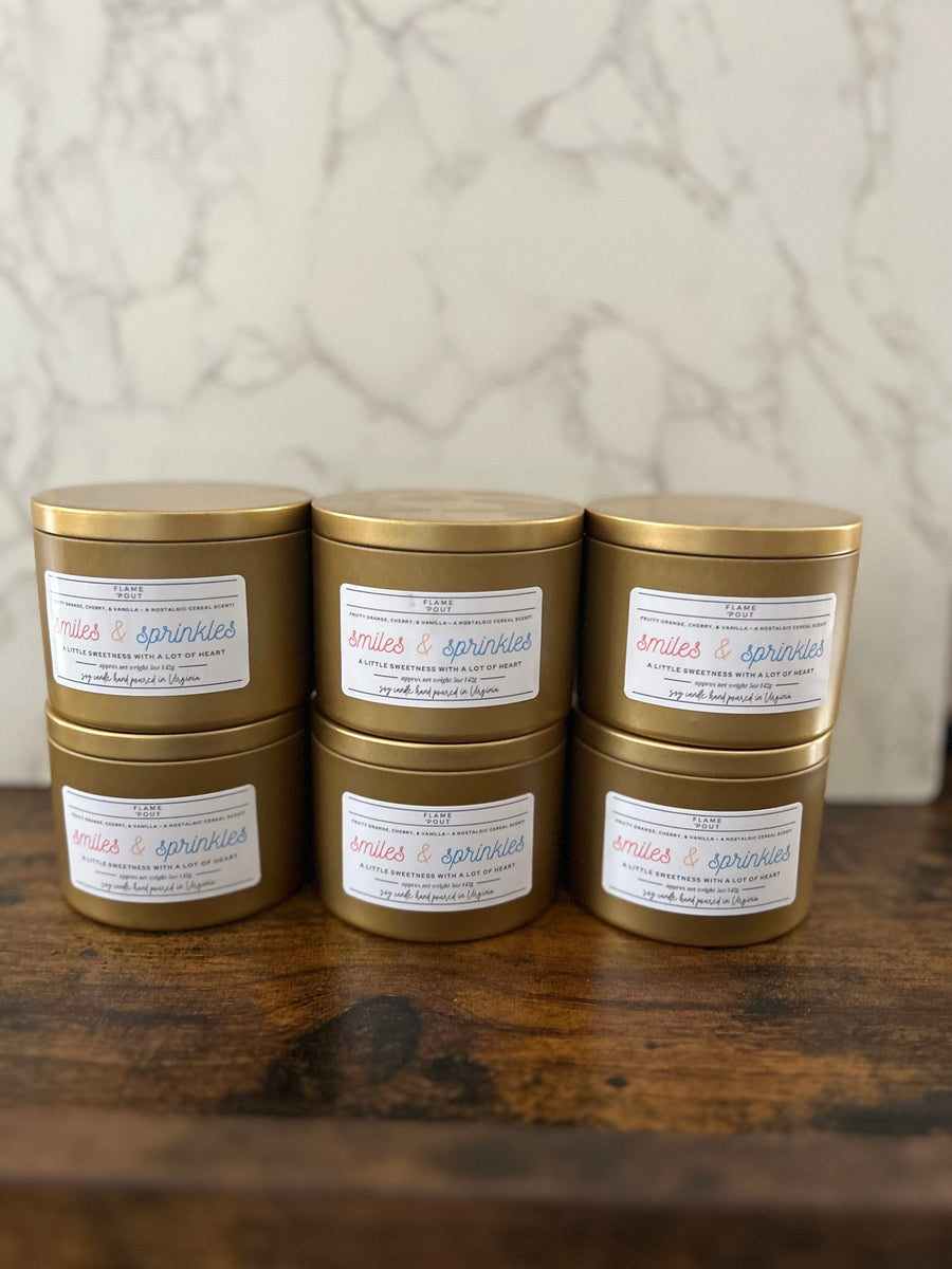 Fruit Loops Scented Candle – Nostalgic Cereal Scent for Childhood Cancer Awareness
