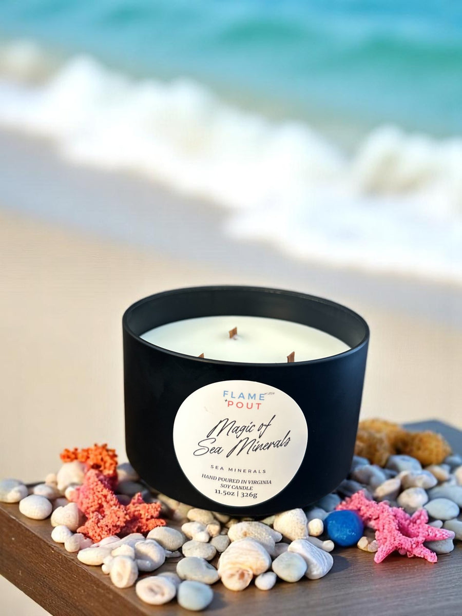 Sea Minerals Candle – Clean, Coastal Soy Wax Candle with Ocean-Inspired Scent