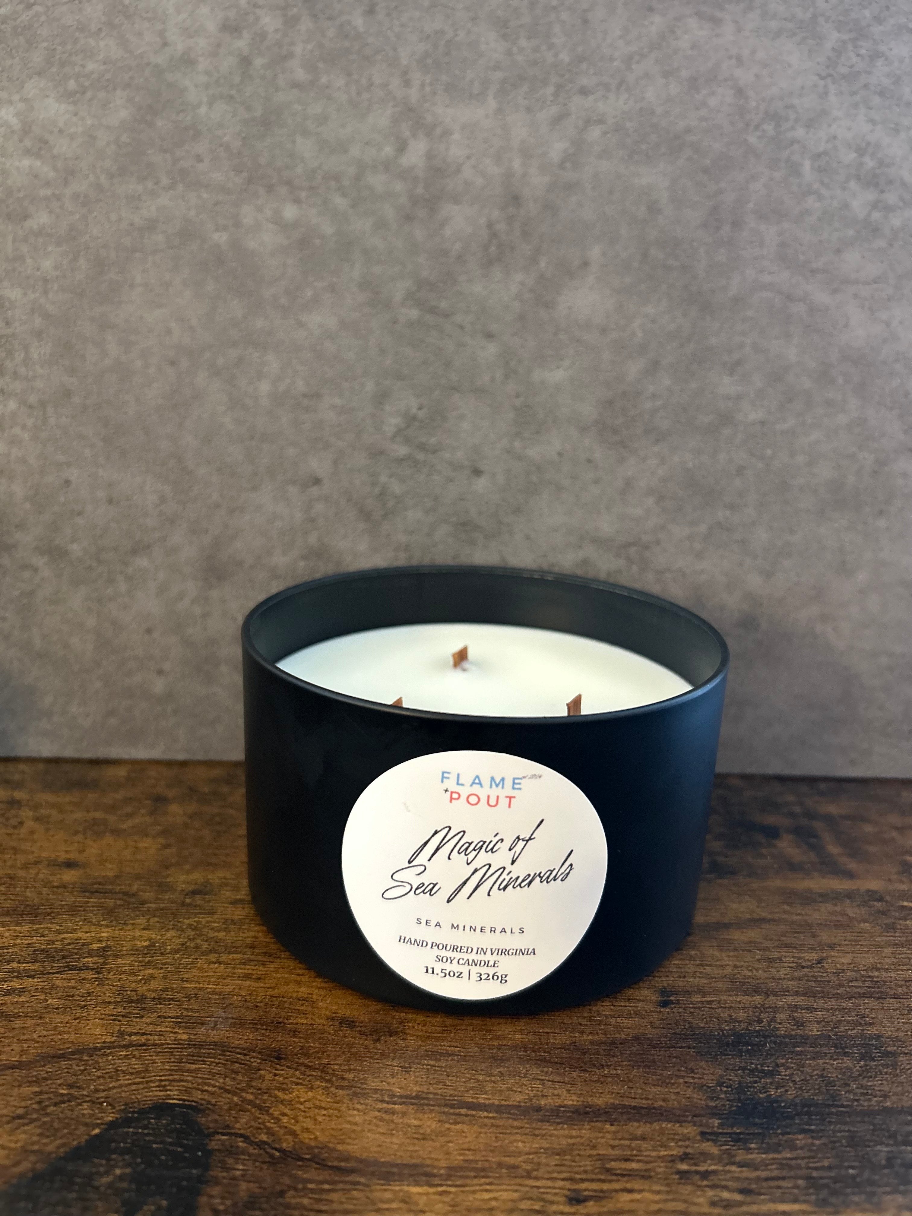 Sea Minerals Candle – Clean, Coastal Soy Wax Candle with Ocean-Inspired Scent