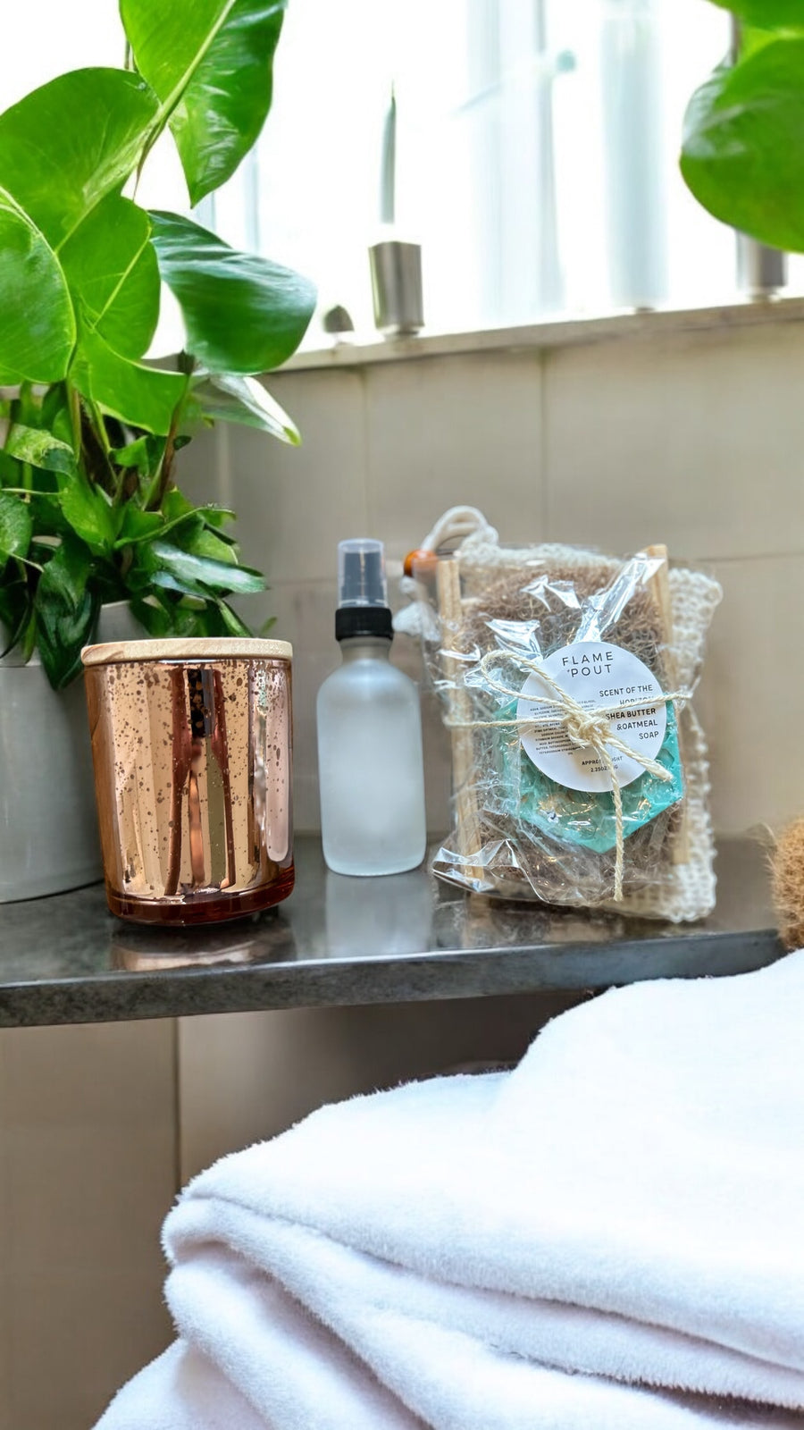 Seasonal Favorite Trio Bundle – Soy Candle, Room Spray, Honeycomb Soap Set