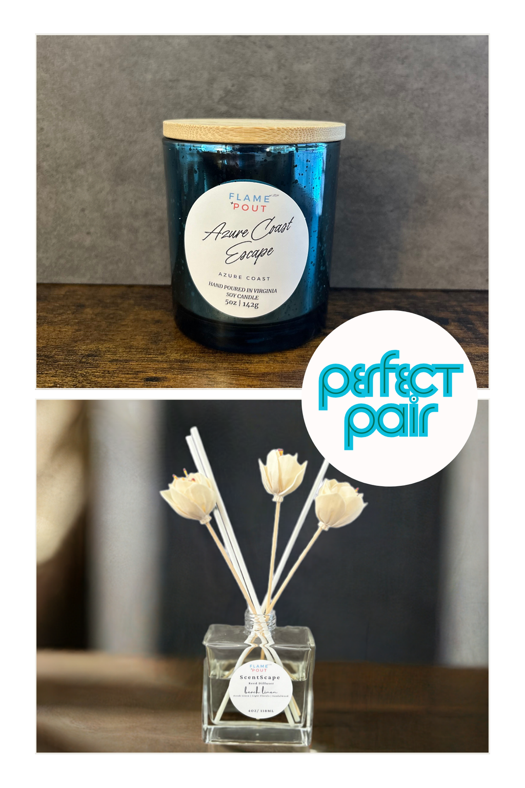 Perfect Pairing – Soy Candle & Reed Diffuser Gift Set | Aromatherapy H ...