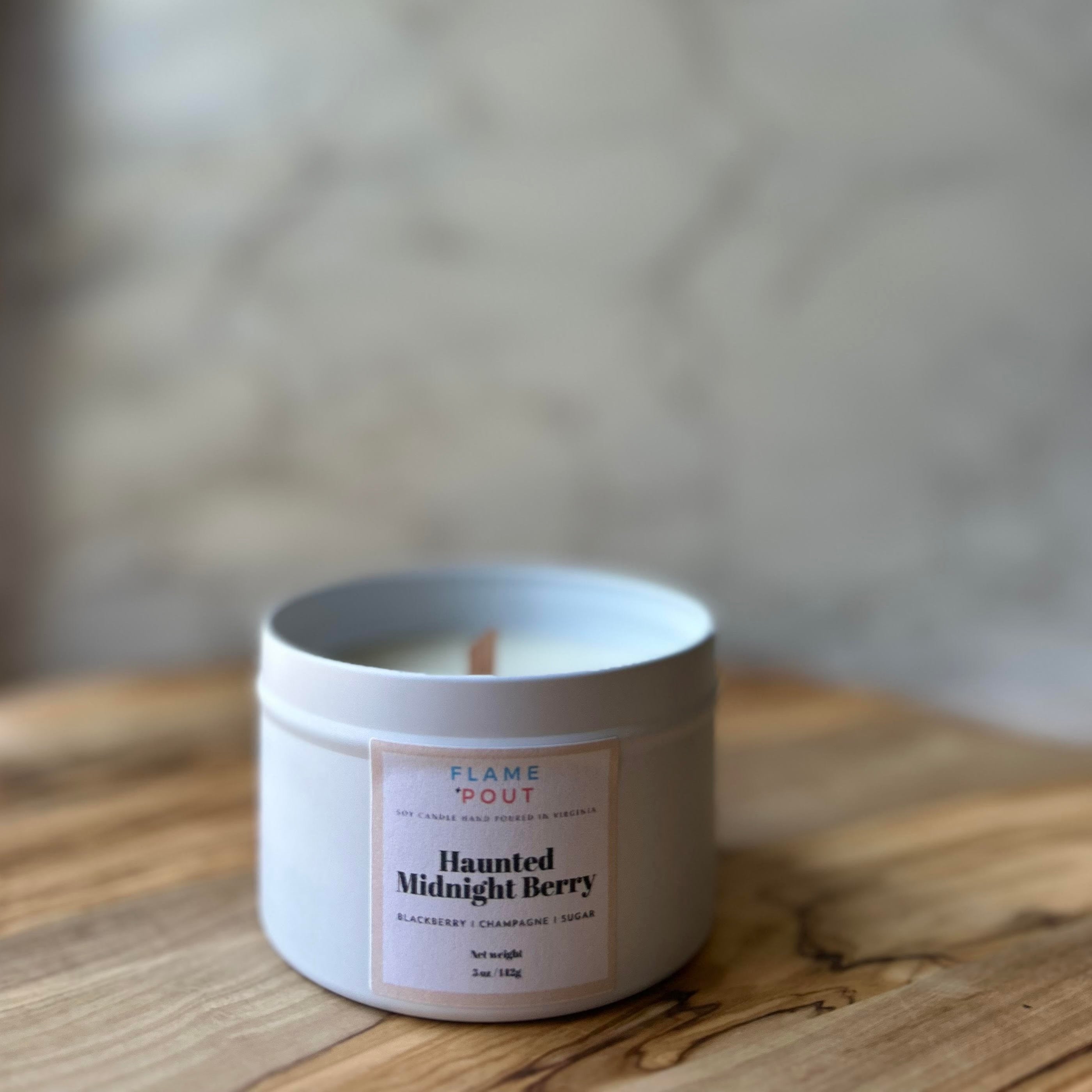Haunted Midnight Berry - Berry, Sugar, Champagne Candle