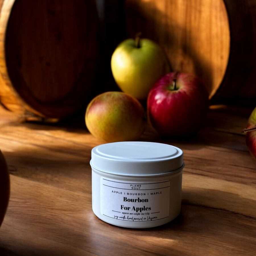 Bourbon for Apples - Apple, Bourbon Maple Candle