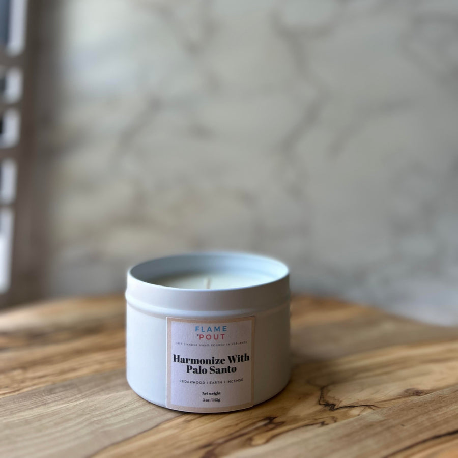 Harmonize With Palo Santo - Cedar, Earth, Incense Candle