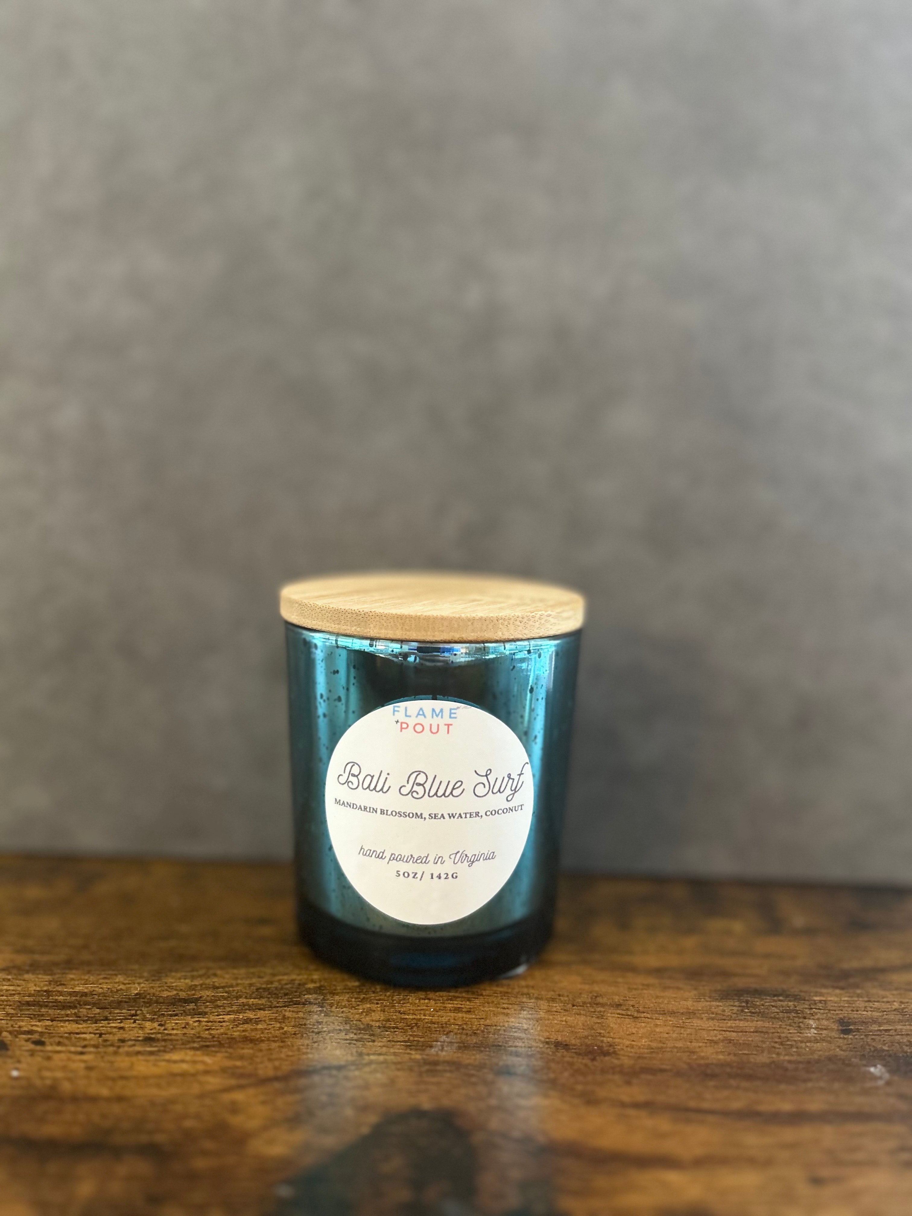 hand poured clean burning beach candle