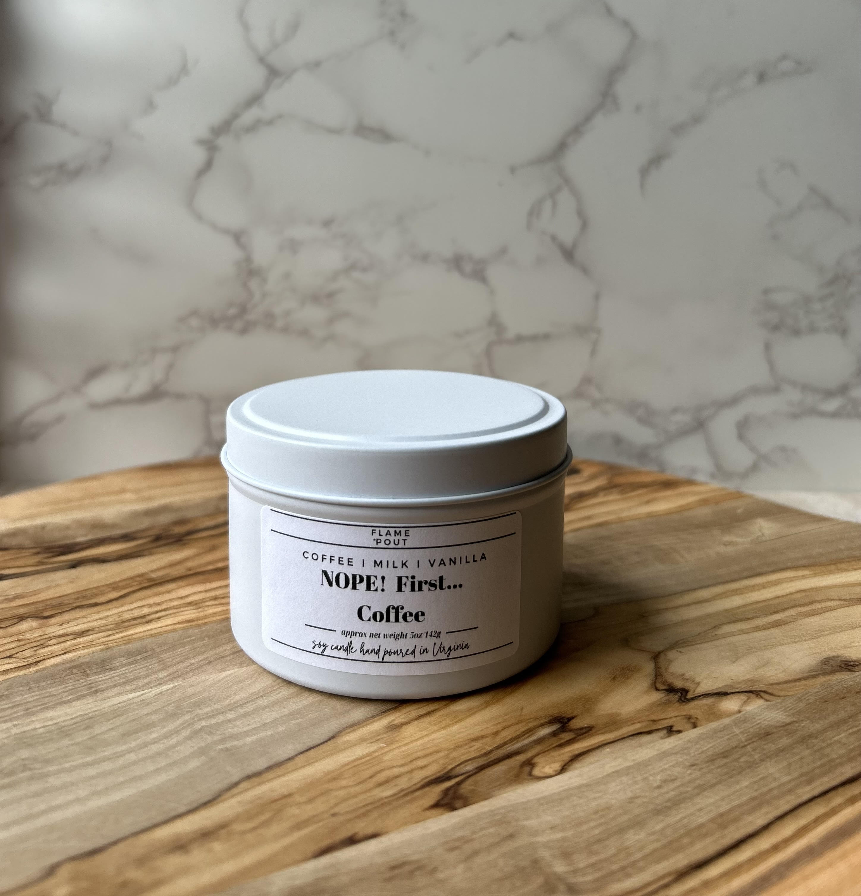 ☕ NOPE! First... Coffee Candle – Coffee, Vanilla, Cream