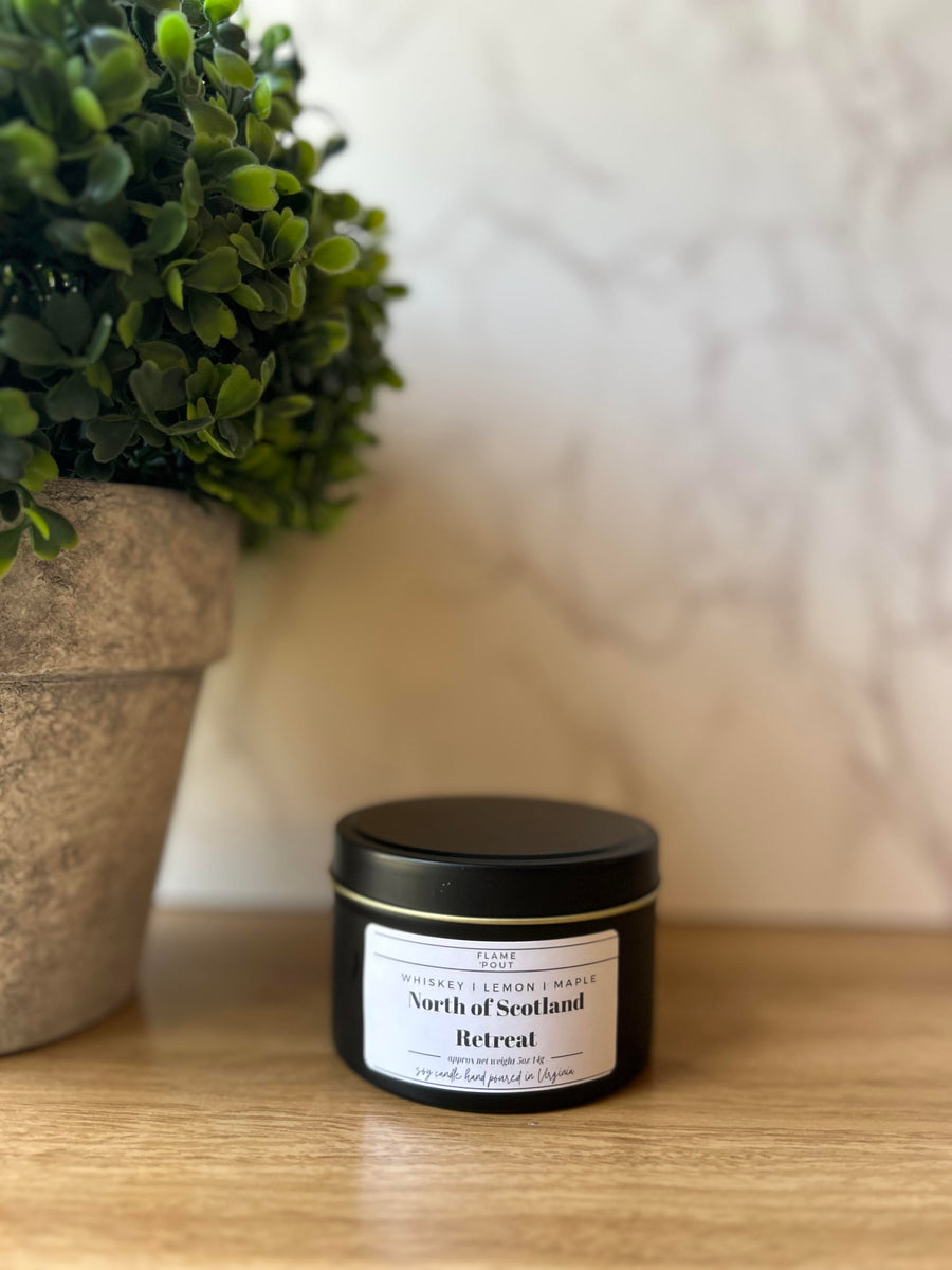 North of Scotland Retreat - Whiskey, Lemon, Maple Soy Candle