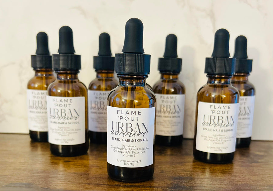 Urban Warrior's Beard, Hair & Skin Oil | Nourishing Grooming Solution for Men