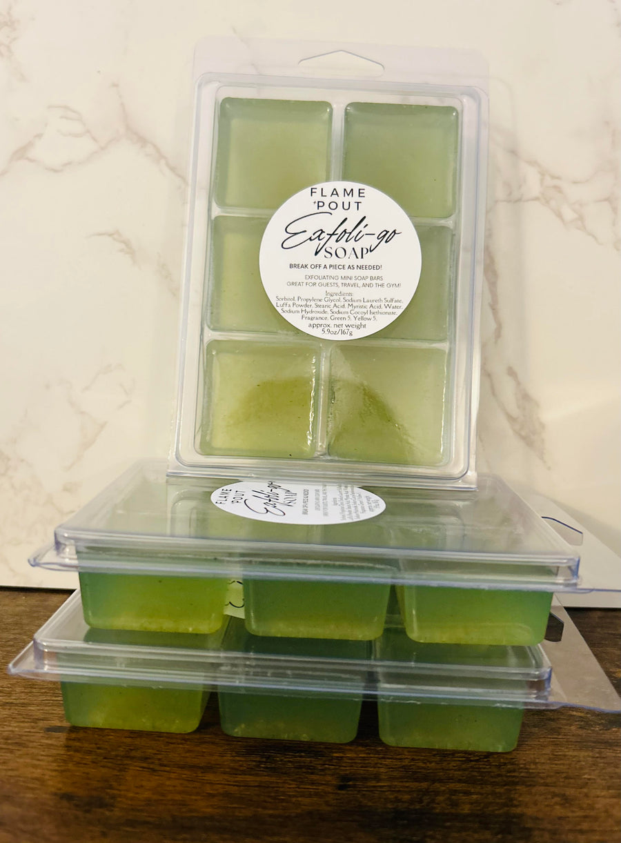 Exfoli-go Soap | Luffa Powder | Jade Citrus Mint Scent | Exfoliating & Hydrating
